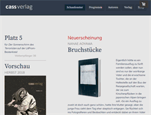 Tablet Screenshot of cass-verlag.de
